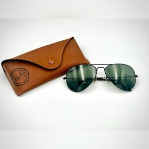 Ray-Ban Aviator 90s Sunglasses with Leather Case
